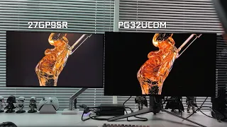 ASUS PG32UCDM  vs ASUS PG35VQ, LG 27GP95R (Default Color Settings)