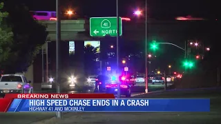 Man seriously injured after pursuit on Highway 41 in Fresno