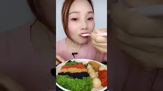 【ASMR】Fish Roe Covered Shrimp 생선알 덮인 새우 Camarones Cubiertos De Huevas De Pescado #415