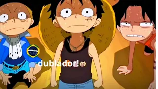 🇧🇷 Garp dando bronca no Ace Sabo e Luffy One Piece DUBLADO