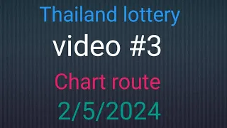 Thai Lottery chart route 3up.2/5/2024.[Rana Thailand master]