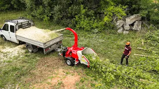 😈WOOD CHIPPER MONSTER! Unbelievable Productivity up to 12 m³ per Hour!