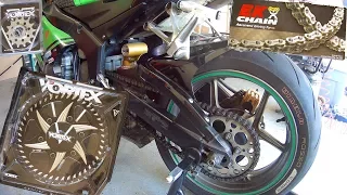 How To: Sprockets and Chain Change; 2006 ZX6R 636