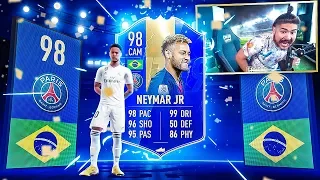 OMFG I PACKED 98 TOTS NEYMAR!!! NO WAY!! FIFA 19