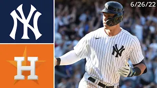 New York Yankees Vs. Houston Astros | Game Highlights | 6/26/22