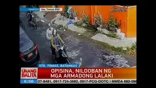 Opisina, nilooban ng mga armadong lalaki