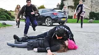 Ross & Gabby Get Hit By Diane's Car (04-12-13) || Emmerdale