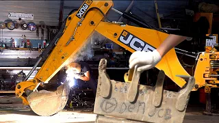 Как отцепить аккумулятор JCB. Навариваю ковш и зубцы. Влог тракториста.