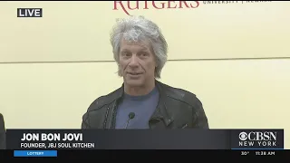 Jon Bon Jovi Opens Kitchen At Rutgers University To Help Students With Food Insecurity