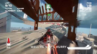Wipeout: AI caught rubber-banding