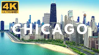 Chicago Skyline 4k, USA 🇺🇸 | Chicago 4k, 4k Drone Footage