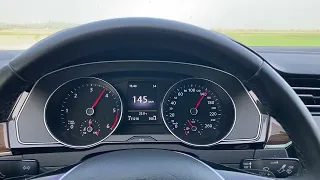 Volkswagen passat B8 2.0 TDI 150 HP dsg acceleration 0-180 km/H hızlanma