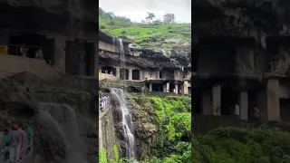 Ellora caves Maharashtra 😍📍#waterfall