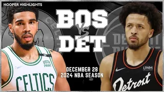 Boston Celtics vs Detroit Pistons Full Game Highlights | Dec 28 | 2024 NBA Season