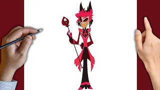 How to draw Alastor | Hazbin Hotel | Step by Step