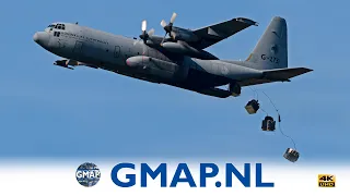 Lockheed C-130H Hercules dropping 10.000 kilo of Cargo [4K] #lockheed @hercules#airdrop