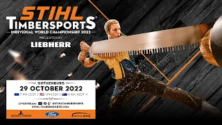 STIHL TIMBERSPORTS® Einzel-Weltmeisterschaft 2022 (German commentary)