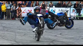 Amazing Stunt Riding by Mike Jensen   1st Place Czech Stunt Day