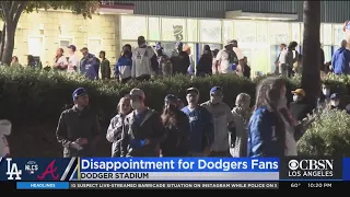 Disappointed Dodgers Fans React To 9-2 Loss In Game 4 Of NLCS