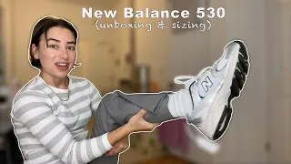 NEW BALANCE 530: unboxing & what size to buy?!?