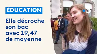 Elle décroche son bac avec 19,47 de moyenne