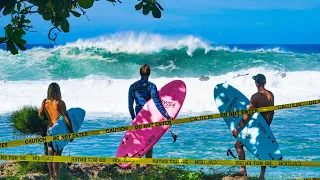 STORM SURFING MASSIVE WAVES AT SHARKS COVE!