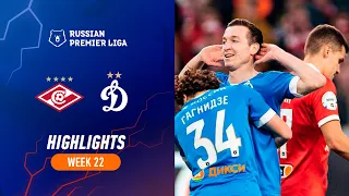 Highlights Spartak vs Dynamo (3-3) | RPL 2022/23