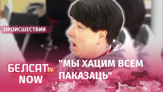 Конфликт активисток "Белой Руси" и продавца гродненского магазина "Самобытность"