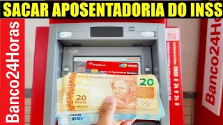 Como SACAR APOSENTADORIA no BANCO 24 HORAS | Caixa 24Horas