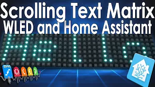 Step-by-Step: WLED Scrolling Text on a WS2812 LED Matrix with Home Assistant