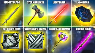 Evolution of All Fortnite Melee Weapons (Chapter 1 Season 1 - Chapter 4 Season 2)