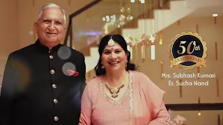 "Golden Memories: Celebrating 50 Years of Love 💛 | Wedding Anniversary  Subhash Kumari & Sucha Nand