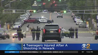 4 teenagers injured after a shooting in Newark