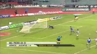 Serie A 1996-1997, day 10 Udinese - Juventus 1-4 (Boksic, 2 Del Piero, Cappioli, Deschamps)
