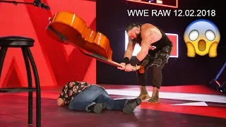 WWE-Braun Strowman Attacks And Destroyes Elias With Huge Guitar| WWE Raw Highlights 12 February 2018