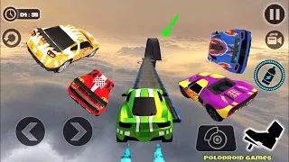 Impossible Car Tracks 3D All Vehicles Unlocked - All Cars Driving Levels 1 to 5 - Android GamePlay