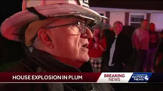 House explosion in Plum