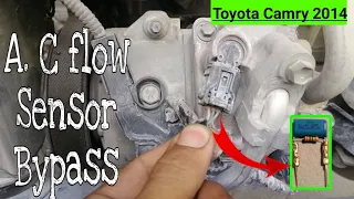 Toyota camry ac compressor  flow sensor bypass and  explained