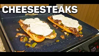 CHEESESTEAKS ON THE BLACKSTONE E-SERIES GRIDDLE
