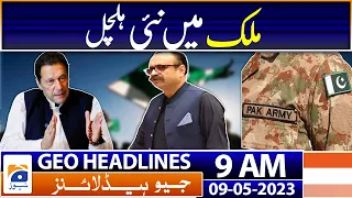 Geo Headlines 9 AM | Army warns Khan of “legal action” against “malafide statements | 9th May 2023