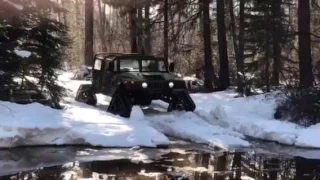 Humvee on tracks