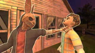 HORROR TALE RABBIT MASK KIDNAPS CHILDREN VS  FUNNY ANIMATION PART 236