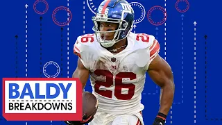 Saquon Barkley Shows he is BACK in Dominating Week 1 Performance vs. Titans | Baldy Breakdowns