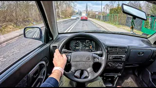 1998 Volkswagen Polo Classic [1.4 i 60HP] |0-100| POV Test Drive #1636 Joe Black