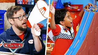 DIY Car Launcher & Racetrack | Activities for Kids | Pixar Cars