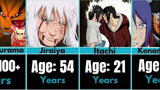 Age of Death of Naruto/Boruto Characters (World of Anime)