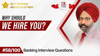 Why Should We Hire You? | Best Answer For Banking Aspirants | Mr. Jasbir Singh | IPB India