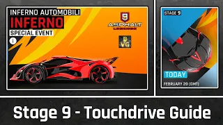 Asphalt 9 | Automobili Inferno Special Event | Stage 9 - Touchdrive Guide