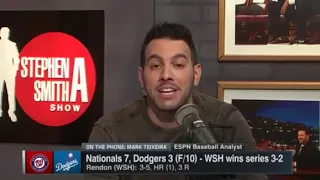 Stephen A. Smith reacts to Gerrit Cole:7 IP, 0 ER, BB, 15 K in Game 2 win