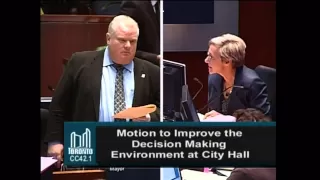 Rob Ford asks for clarification on what council is proving today.